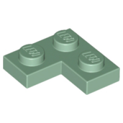 Plate 2 x 2 Corner - Sand Green