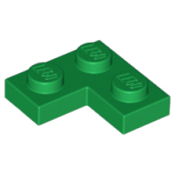 Plate 2 x 2 Corner - Green
