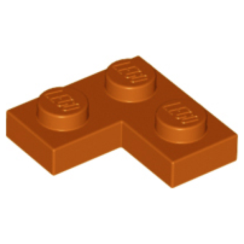 Деталь LEGO 2420 Plate 2 x 2 Corner - Dark Orange