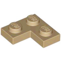 Plate 2 x 2 Corner - Dark Tan