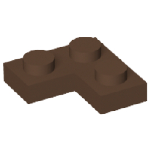 Деталь LEGO 2420 Plate 2 x 2 Corner - Brown