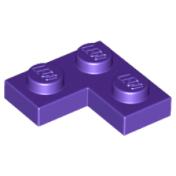 Plate 2 x 2 Corner - Dark Purple