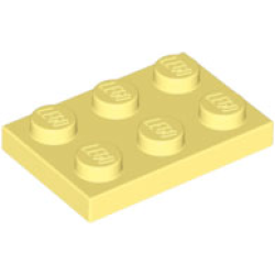 Plate 2 x 3 - Bright Light Yellow