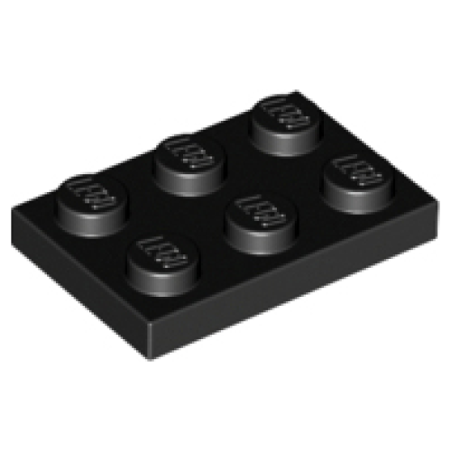 Деталь LEGO 3021 Plate 2 x 3 - Black