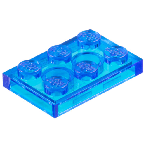 Деталь LEGO 3021 Plate 2 x 3 - Trans-Dark Blue