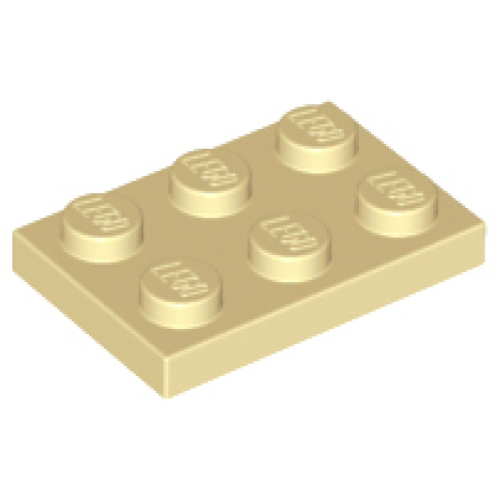 Деталь LEGO 3021 Plate 2 x 3 - Tan