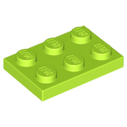 Plate 2 x 3 - Lime
