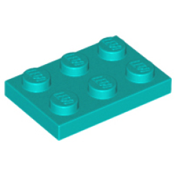 Plate 2 x 3 - Dark Turquoise
