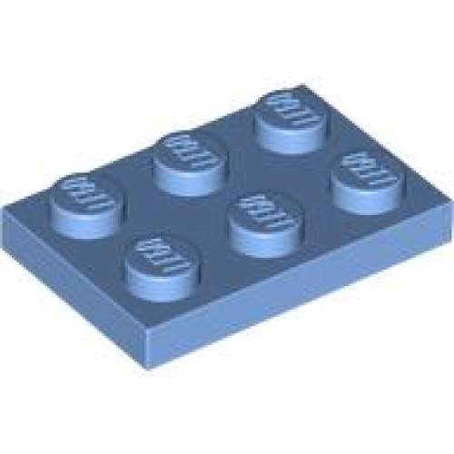 Деталь LEGO 3021 Plate 2 x 3 - Medium Blue