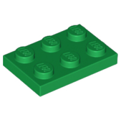 Plate 2 x 3 - Green