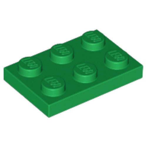 Деталь LEGO 3021 Plate 2 x 3 - Green