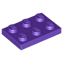Plate 2 x 3 - Dark Purple