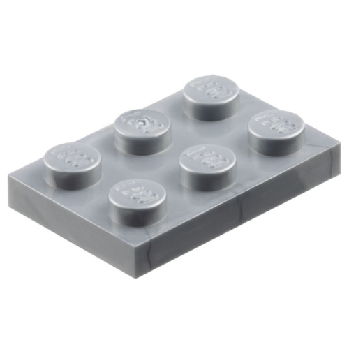 Деталь LEGO 3021 Plate 2 x 3 - Flat Silver