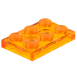 Plate 2 x 3 - Trans-Orange
