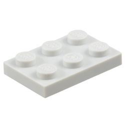 Plate 2 x 3 - Very Light Bluish Gray