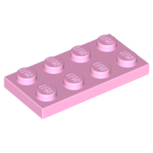 Деталь LEGO 3020 Plate 2 x 4 - Bright Pink