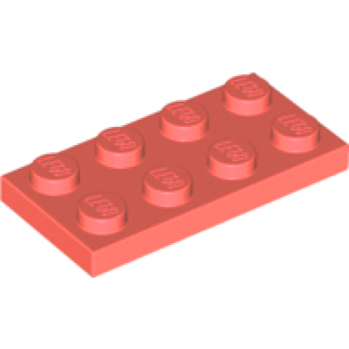 Деталь LEGO 3020 Plate 2 x 4 - Coral