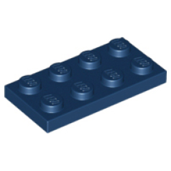 Plate 2 x 4 - Dark Blue