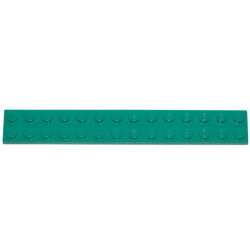 Plate 2 x 14 - Dark Turquoise