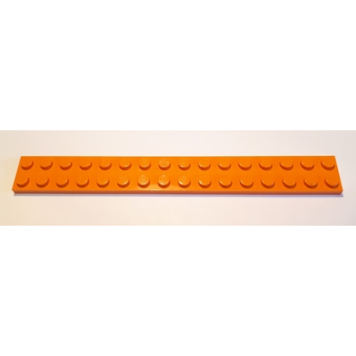 Деталь LEGO 4282 Plate 2 x 16 - Orange