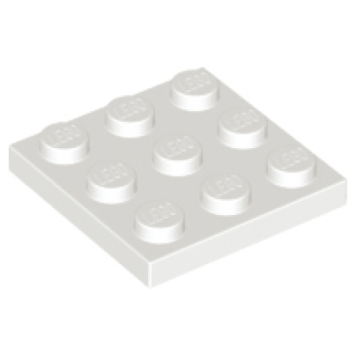 Деталь LEGO 11212 Plate 3 x 3 - White