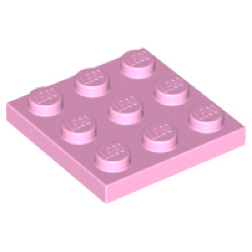 Деталь LEGO 11212 Plate 3 x 3 - Bright Pink