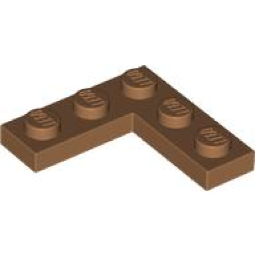 Деталь LEGO 77844 Plate 3 x 3 Corner - Medium Nougat