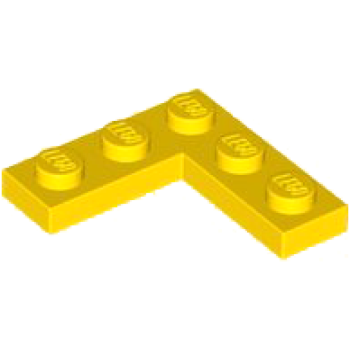 Деталь LEGO 77844 Plate 3 x 3 Corner - Yellow