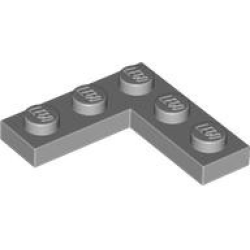 Plate 3 x 3 Corner - Light Bluish Gray