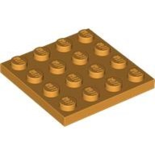 Деталь LEGO 3031 Plate 4 x 4 - Medium Orange