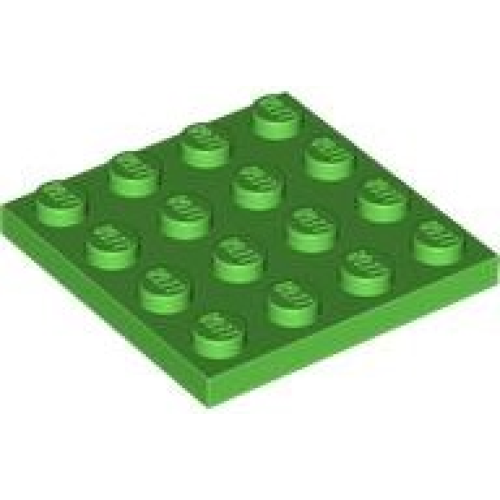 Деталь LEGO 3031 Plate 4 x 4 - Bright Green