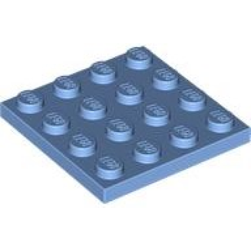 Деталь LEGO 3031 Plate 4 x 4 - Medium Blue
