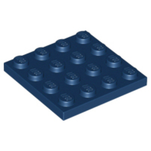 Деталь LEGO 3031 Plate 4 x 4 - Dark Blue