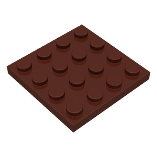 Деталь LEGO 3031 Plate 4 x 4 - Brown