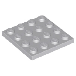 Plate 4 x 4 - Light Bluish Gray