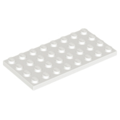 Деталь LEGO 3035 Plate 4 x 8 - White