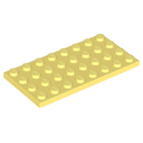 Деталь LEGO 3035 Plate 4 x 8 - Bright Light Yellow