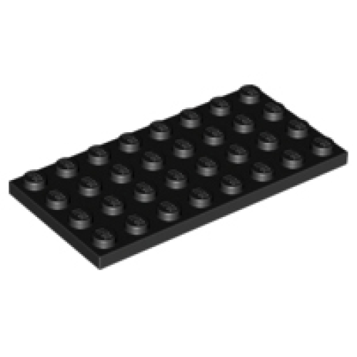Деталь LEGO 3035 Plate 4 x 8 - Black