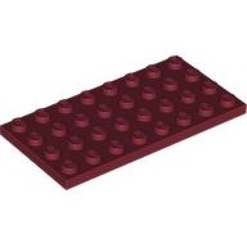 Деталь LEGO 3035 Plate 4 x 8 - Dark Red