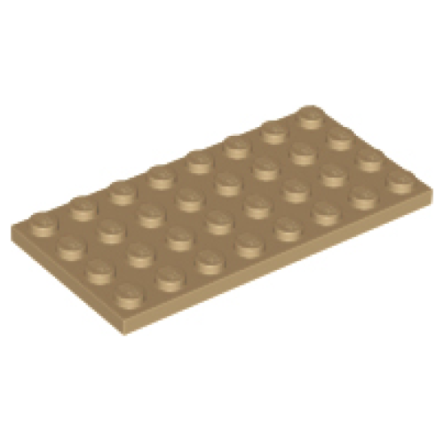 Деталь LEGO 3035 Plate 4 x 8 - Dark Tan