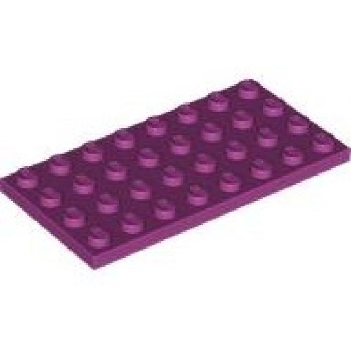 Деталь LEGO 3035 Plate 4 x 8 - Magenta