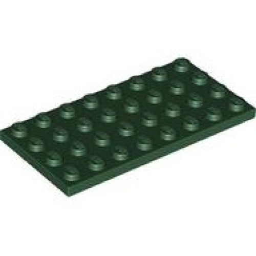 Деталь LEGO 3035 Plate 4 x 8 - Dark Green