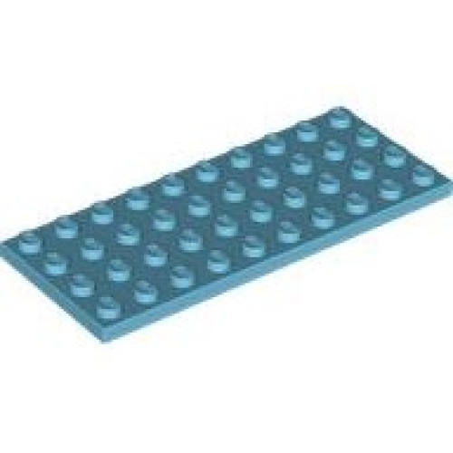 Деталь LEGO 3030 Plate 4 x 10 - Medium Azure