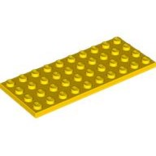 Деталь LEGO 3030 Plate 4 x 10 - Yellow