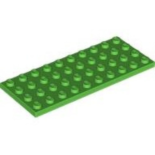 Деталь LEGO 3030 Plate 4 x 10 - Bright Green