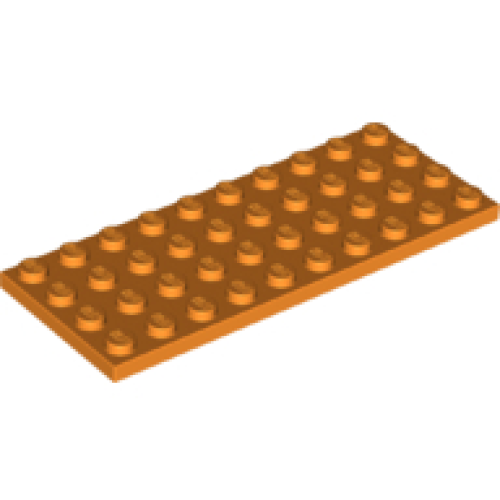 Деталь LEGO 3030 Plate 4 x 10 - Orange