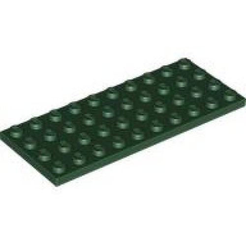 Деталь LEGO 3030 Plate 4 x 10 - Dark Green