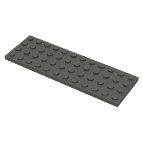 Деталь LEGO 3029 Plate 4 x 12 - Dark Gray