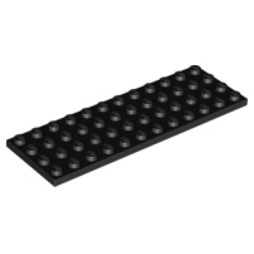 Деталь LEGO 3029 Plate 4 x 12 - Black
