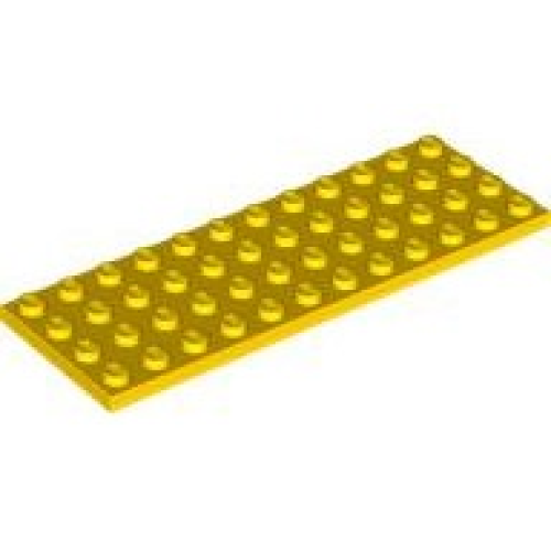Деталь LEGO 3029 Plate 4 x 12 - Yellow
